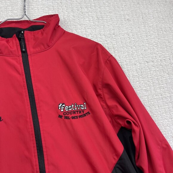 VTG Festival Country Val-Des-Monts Red Jacket Men Sz L Québec Music Cowboy - Picture 9 of 15